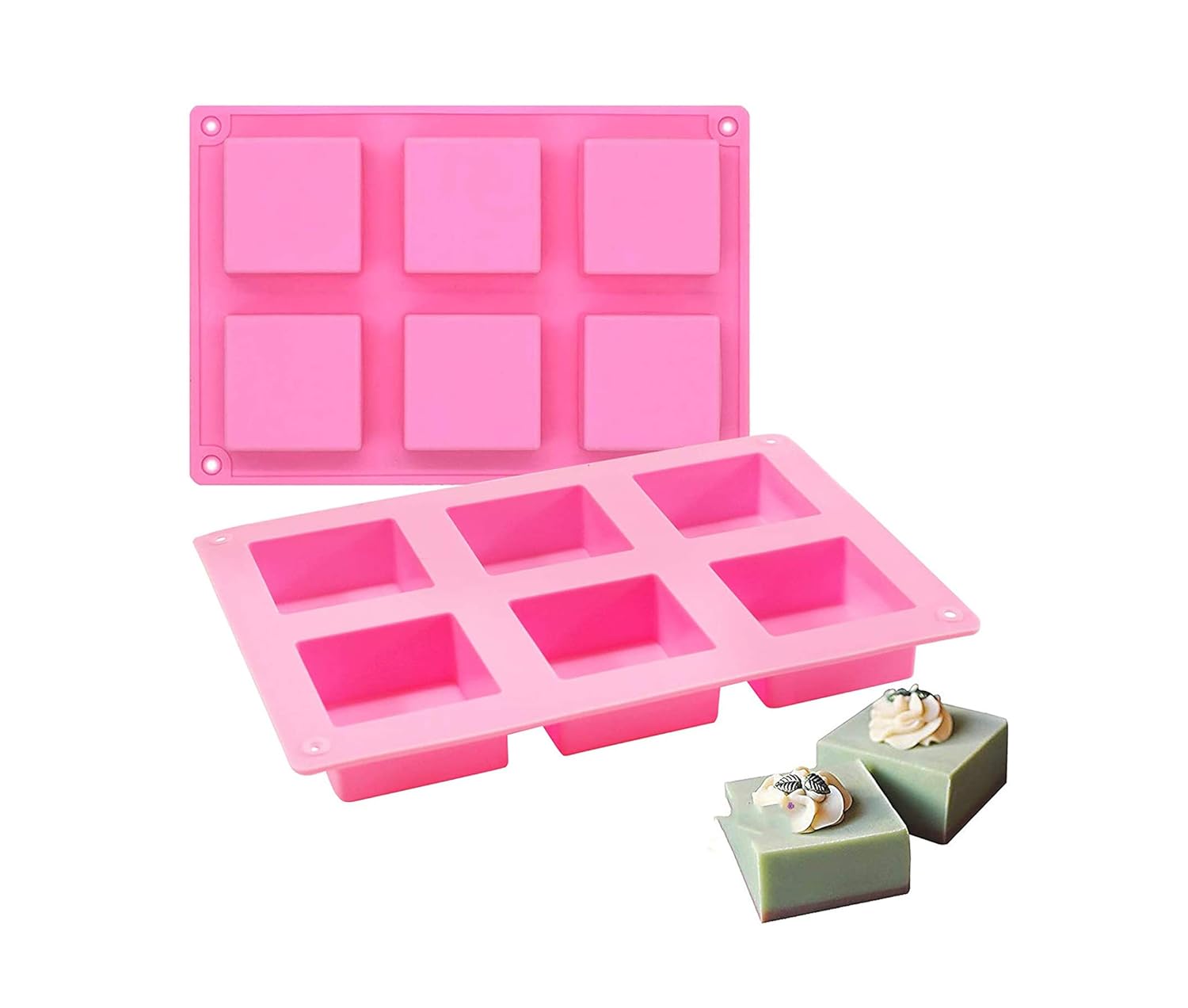 Silicon Mold SQUARE No 4 100g 6 cavity