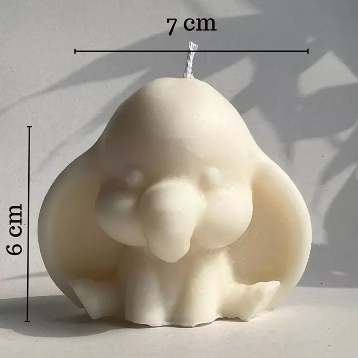 Silicon Mold Candle Cute Baby Elephant With Big Ears