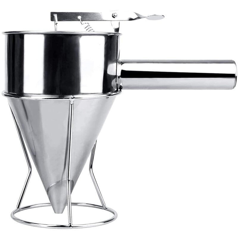 Stainless Steel Conical Funnel Strainer with SS Stand for Liquid Dispensing