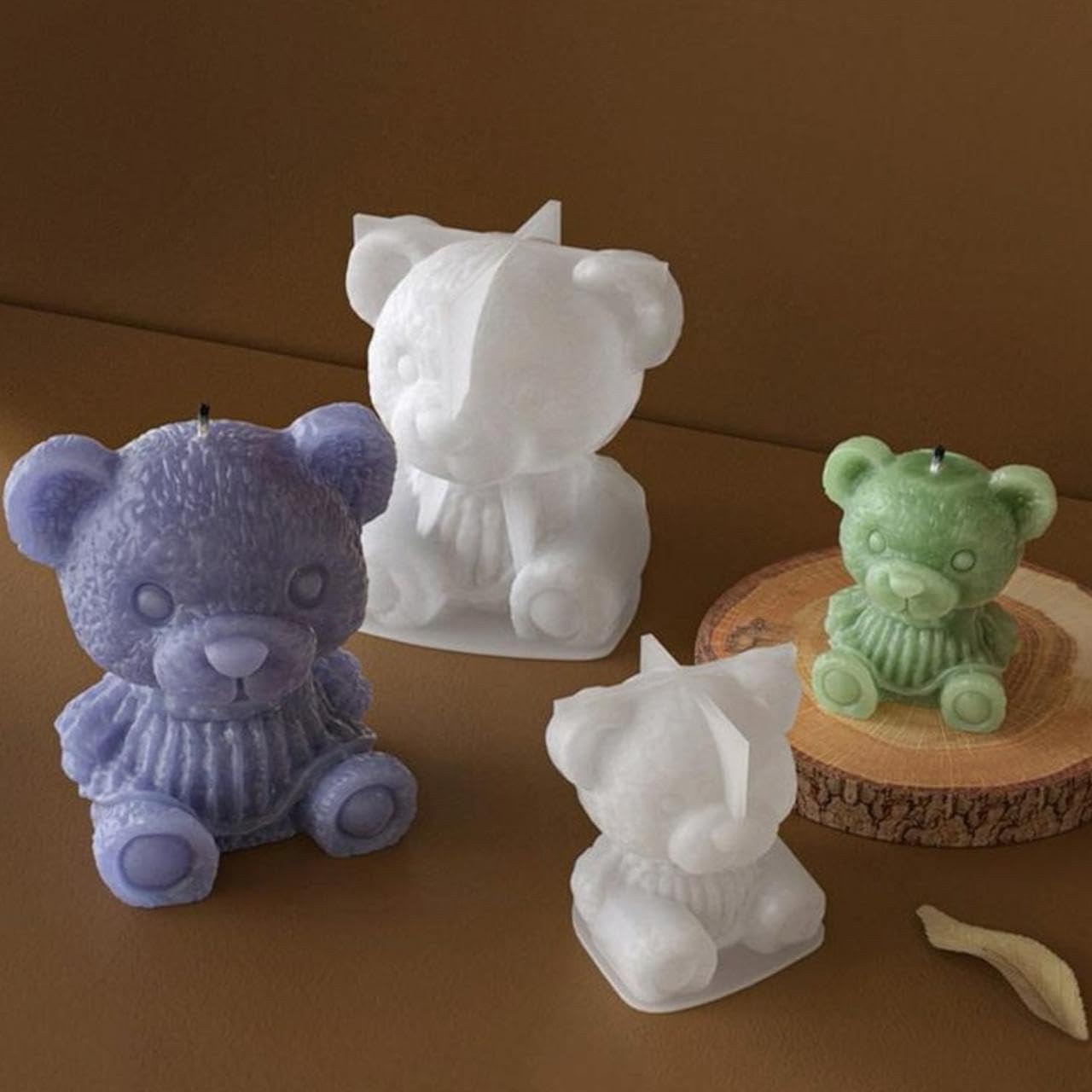 Silicon Mold Candle Princess Teddy Bear