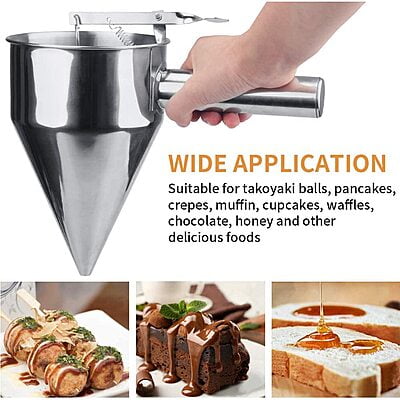 Stainless Steel Conical Funnel Strainer with SS Stand for Liquid Dispensing