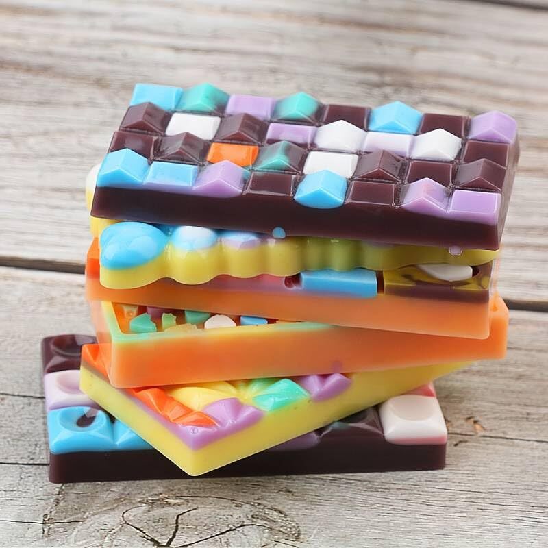 Silicon Mold Chocolate Bar Mold 12 Cavity Chocolate & Waffle Bar