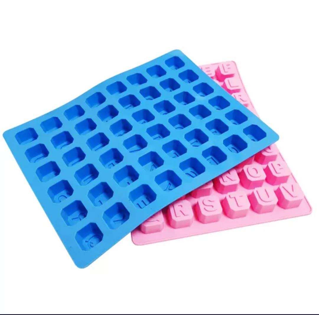 Silicon Mold Alphabet 4 Square 3D