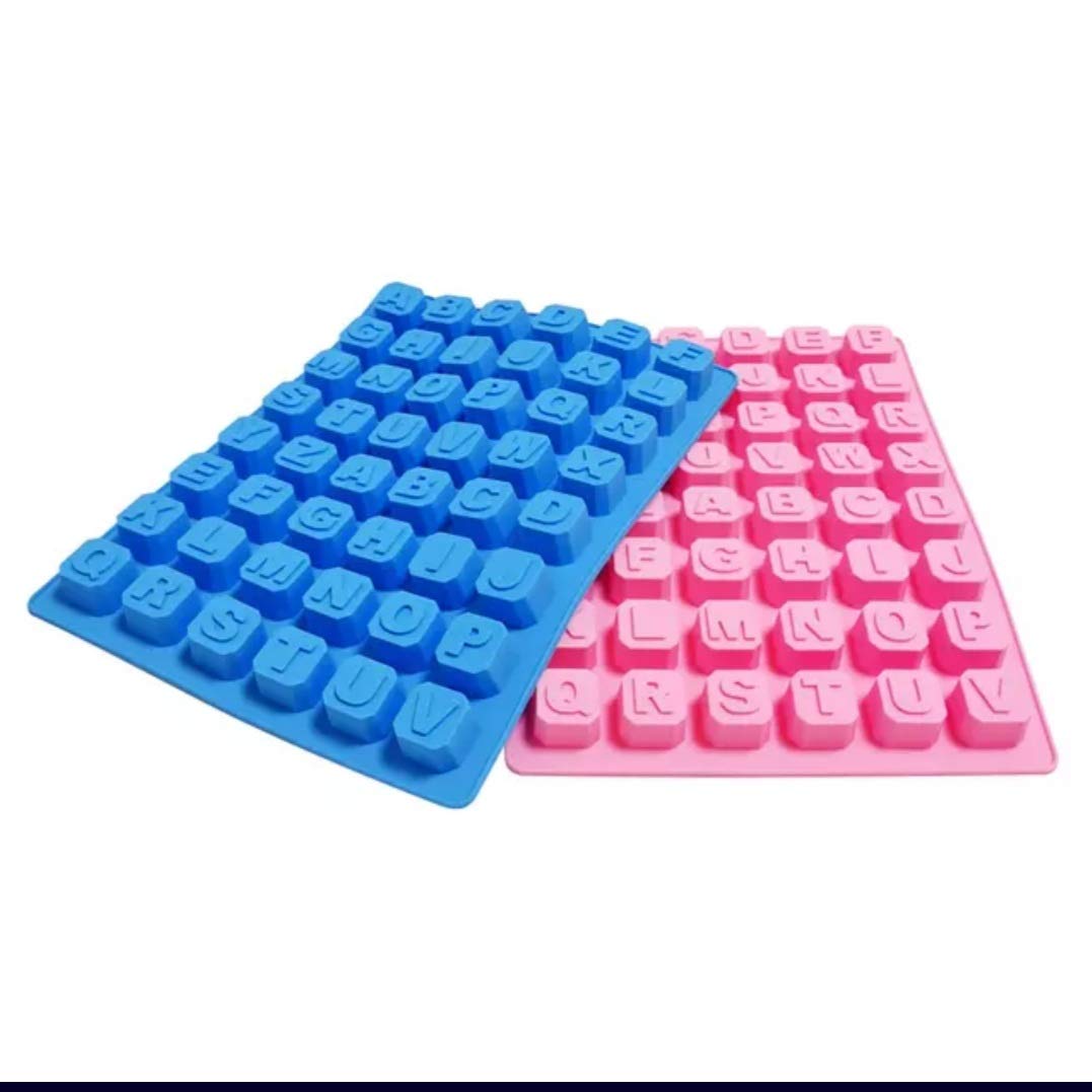 Silicon Mold Alphabet 4 Square 3D
