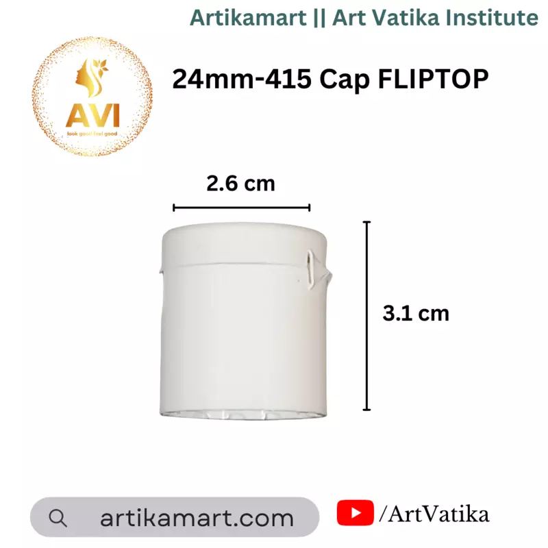 24mm Cap FLIPTOP White