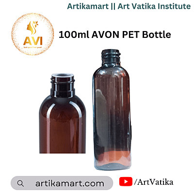 100ml AVON PET Bottle AMBER - 20mm Neck