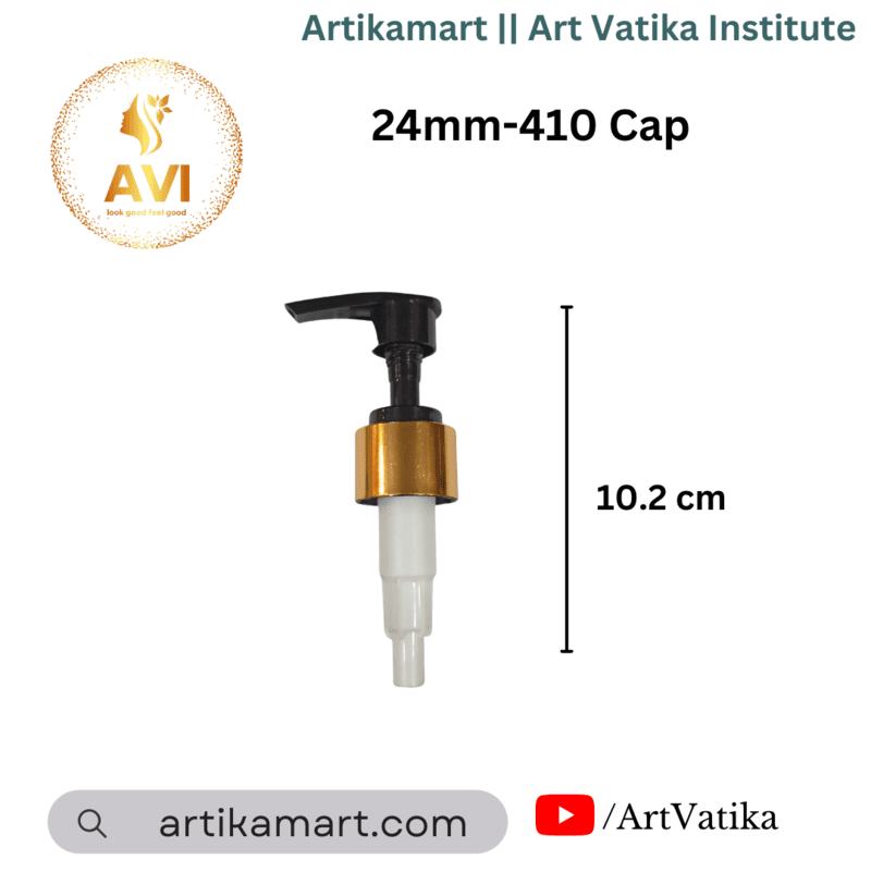 24mm-410 Cap DISPENSER BLACK WITH GOLDEN SLEEVE