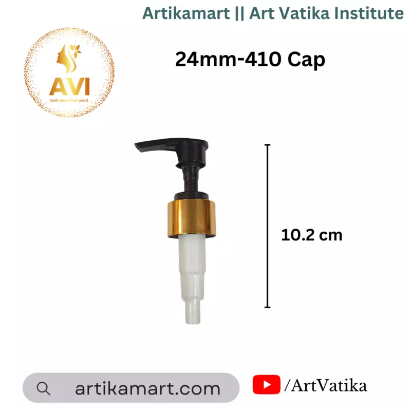 24mm-410 Cap DISPENSER BLACK WITH GOLDEN SLEEVE