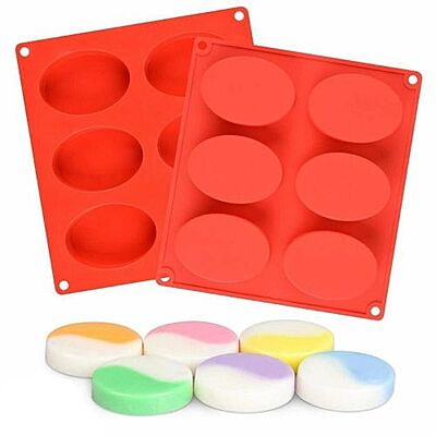 Silicon Mold Oval - 6 Cavity - 100g (LIGHT)