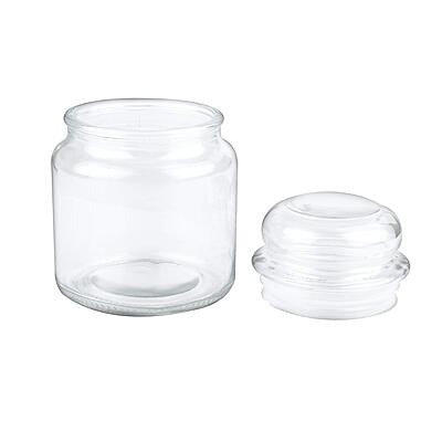 130ml DOME Glass Jar with Clear Cap