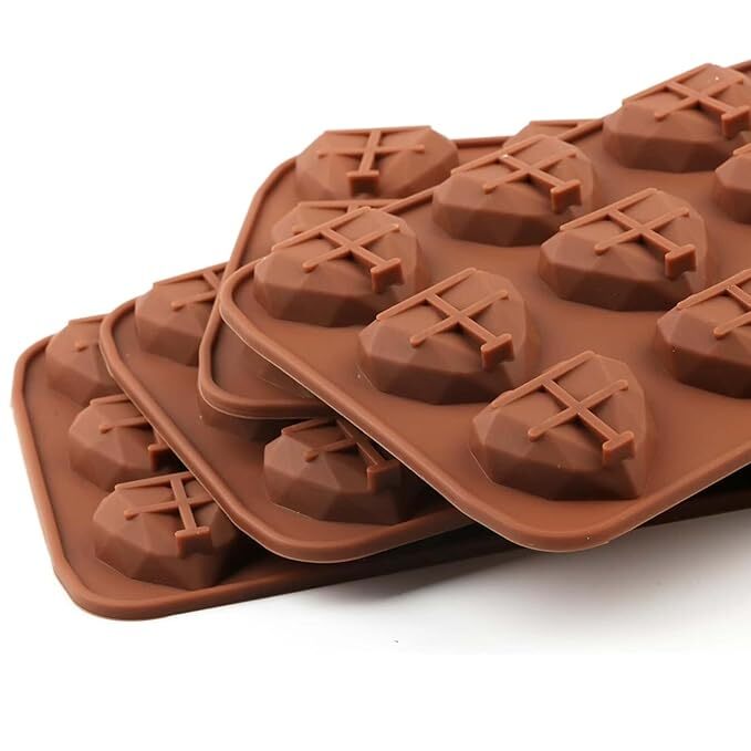 Silicon Mold Chocolate Silicon Mold 3D Heart small 15 cavity Pinata