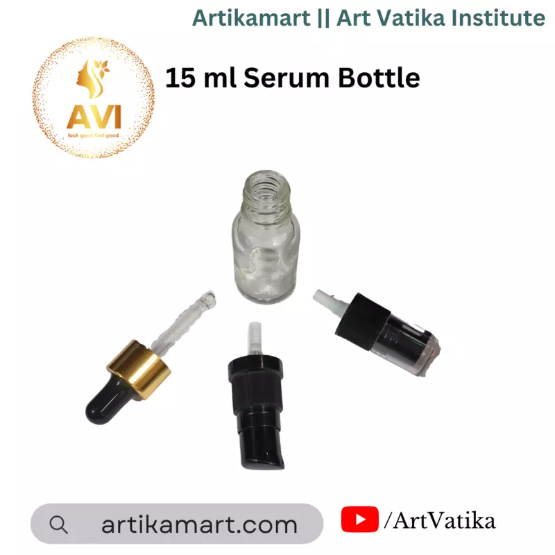 15 ml Serum Bottle CLEAR 18mm NECK
