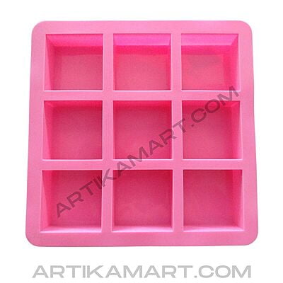 Silicon Mold SQUARE No 9 - 9 Cavity - 100g