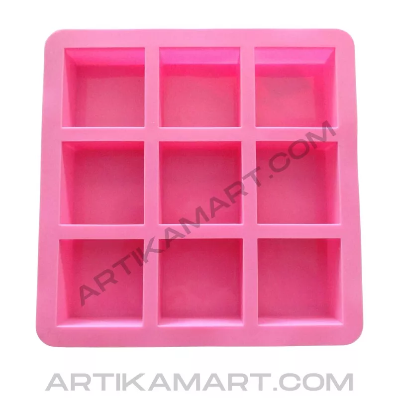 Silicon Mold SQUARE No 9 - 9 Cavity - 100g