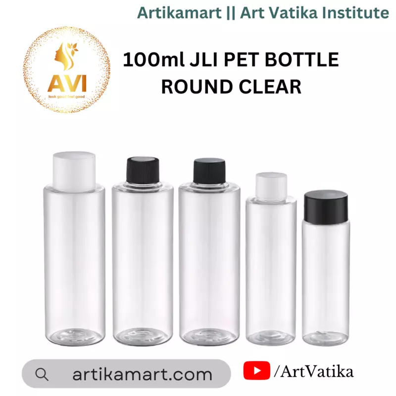 100ml JLI Pet Bottle FROSTED- 20mm NECK