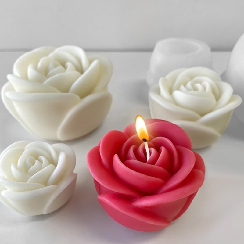 Silicon Mold Candle 3D Rose (Medium)