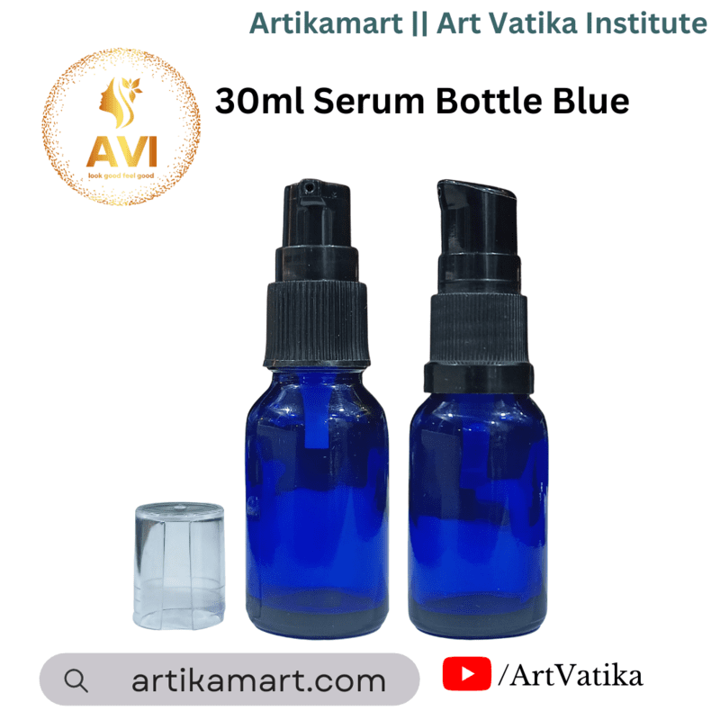 30 ml Serum Bottle Blue 18mm NECK