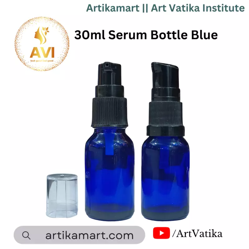30 ml Serum Bottle Blue 18mm NECK