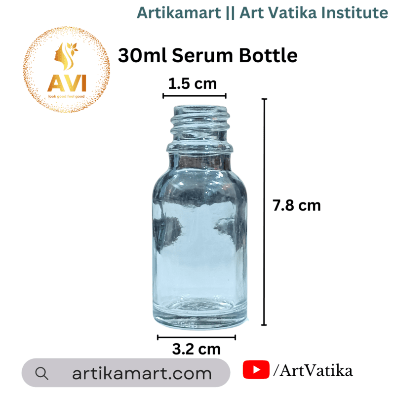 30 ml Serum Bottle CLEAR 18mm NECK