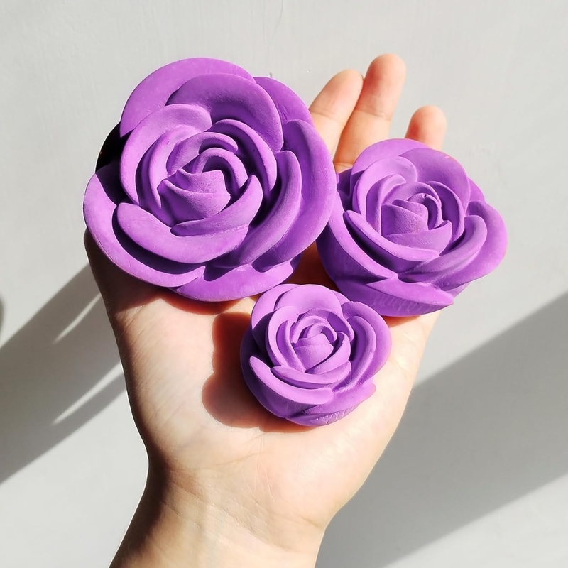 Silicon Mold Candle 3D Rose (Medium)