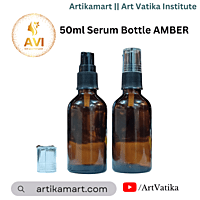 50 ml Serum Bottle AMBER Brown 18mm NECK