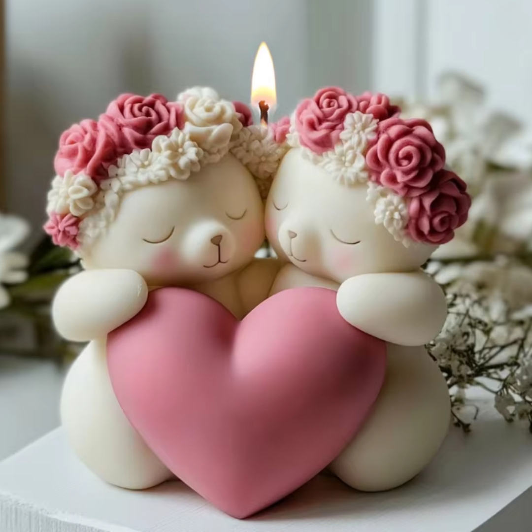 Bear Couple With Love Heart