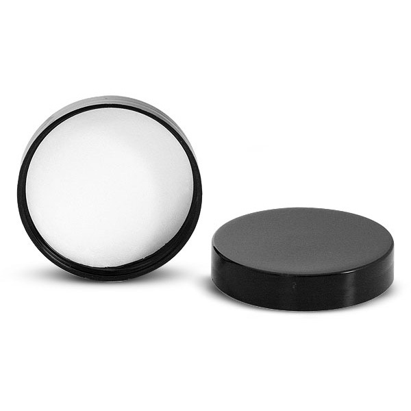83mm BLACK Plastic Jar Cap (500,1000 ML PET JARS) High Neck Line