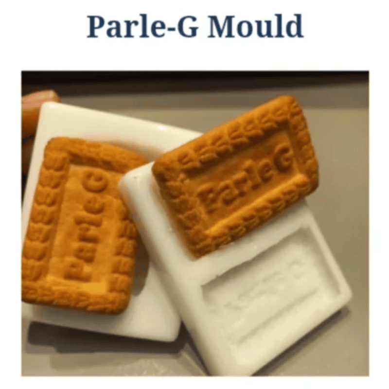 Silicon Mold Candle Parle-G Biscuilt 2 Cavity