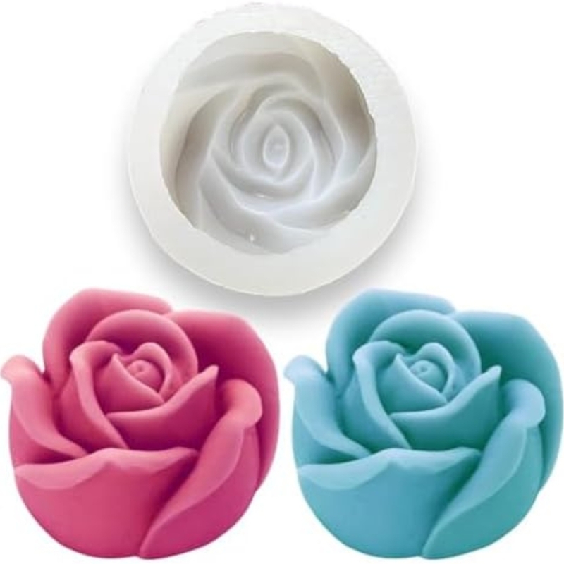 Silicon Mold Candle Rose Bloom - Big