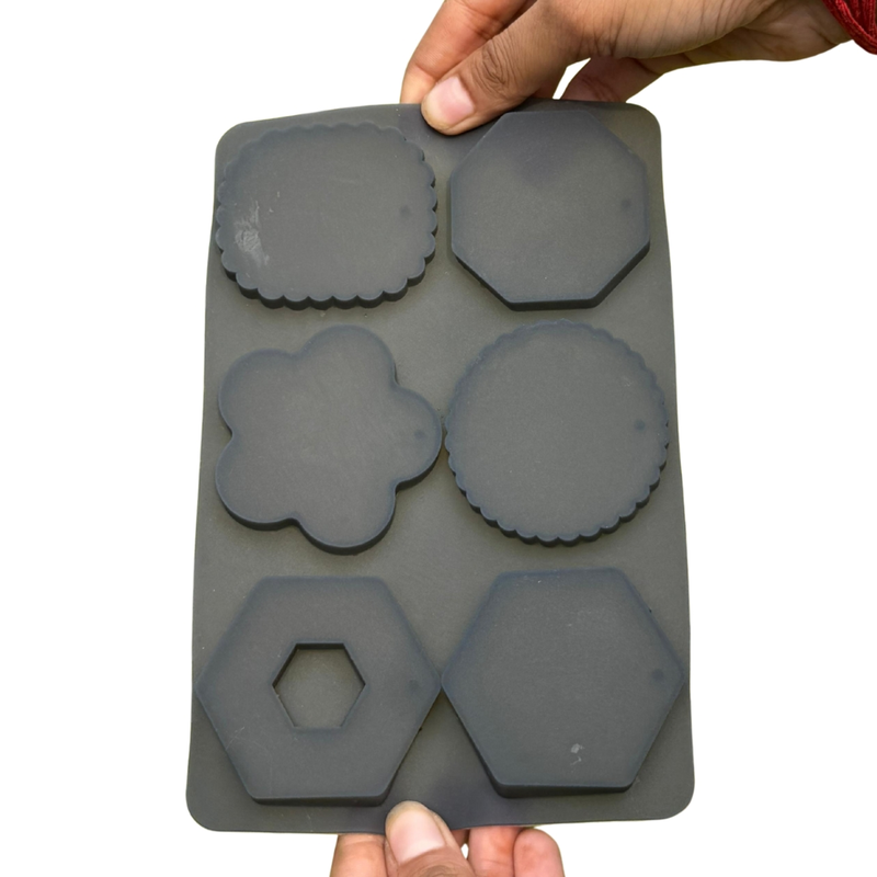 Silicon Mold Hanging 6 Shapes - 6 Cavity