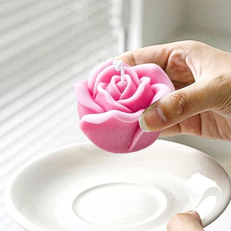 Silicon Mold Candle Rose Bloom - Big