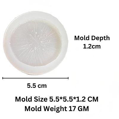 Silicon Mold Candle Kiwi Slice Silicon Mold Candle Kiwi Slice