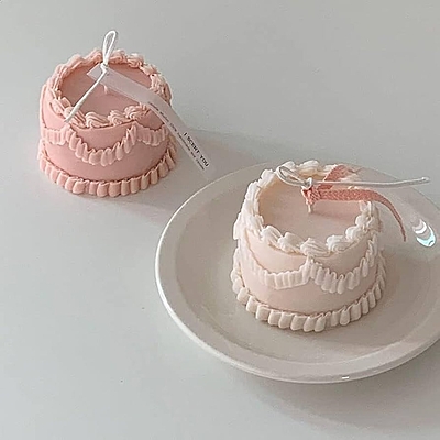 Silicon Mold Candle Birthday Cake - BIG