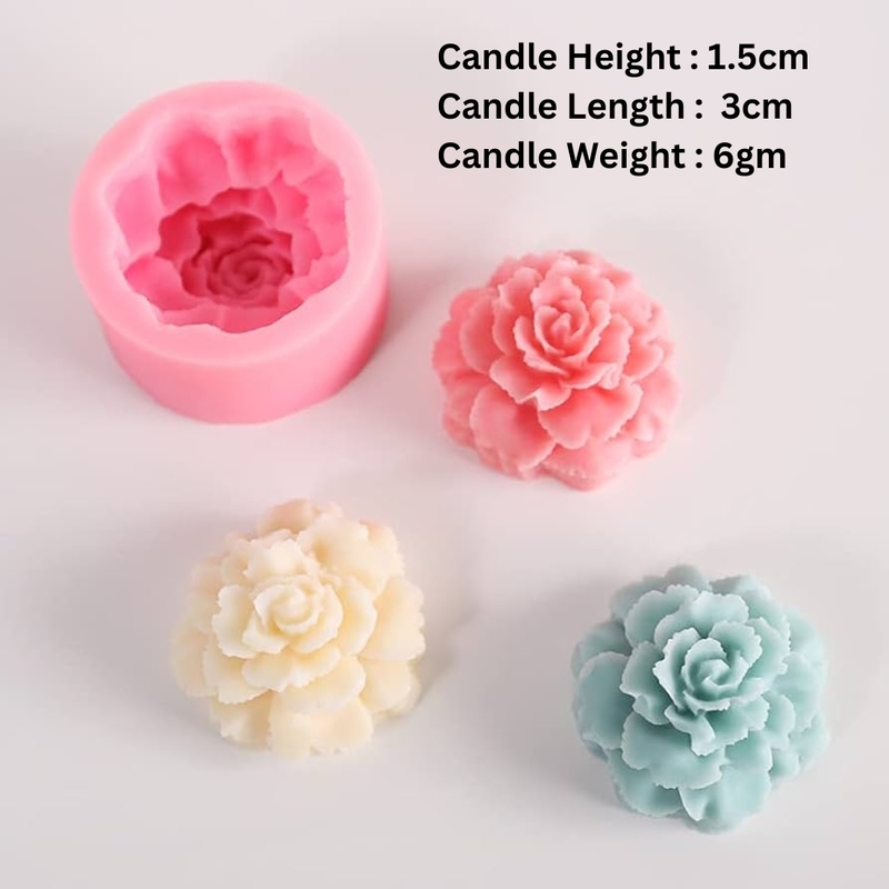 Silicon Mold Candle Marigold Small Flower 5.8gm