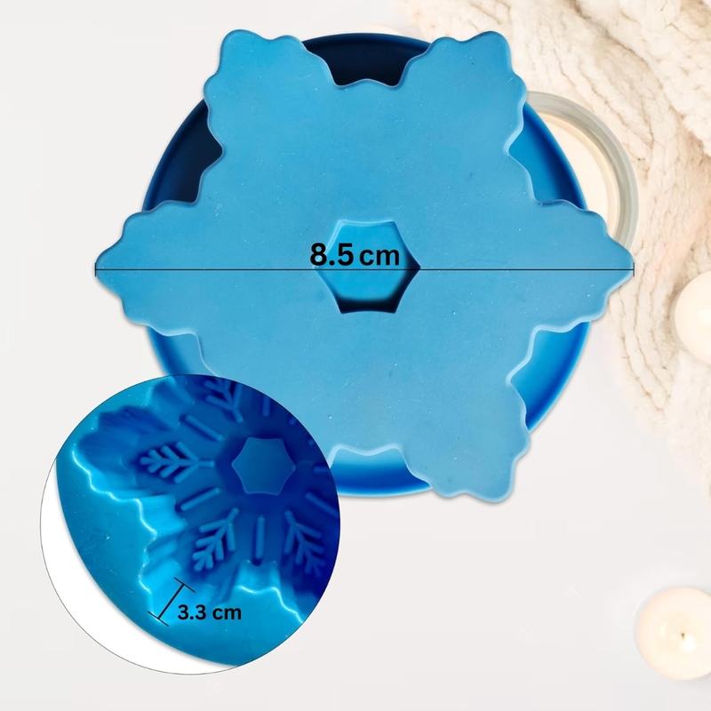 Silicon Mold Candle Christmas Snowflake
