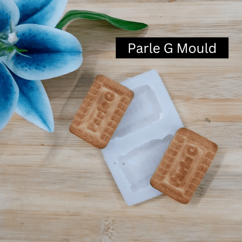 Silicon Mold Candle Parle-G Biscuilt 2 Cavity