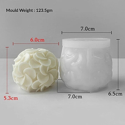 Silicon Mold Candle 3D Flower Ball
