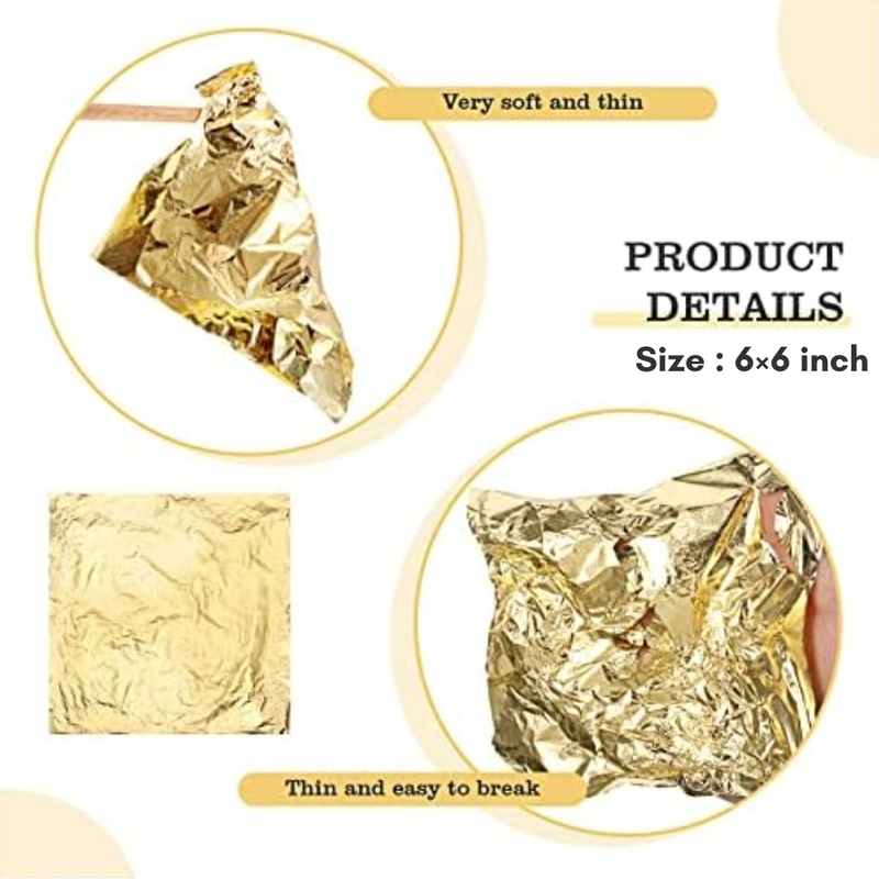 Paper Leaf Foil - Gold (10 Sheets)