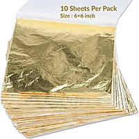 Paper Leaf Foil - Gold (10 Sheets)
