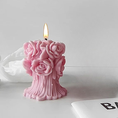 Silicon Mold Candle Bouquet Flower 3D