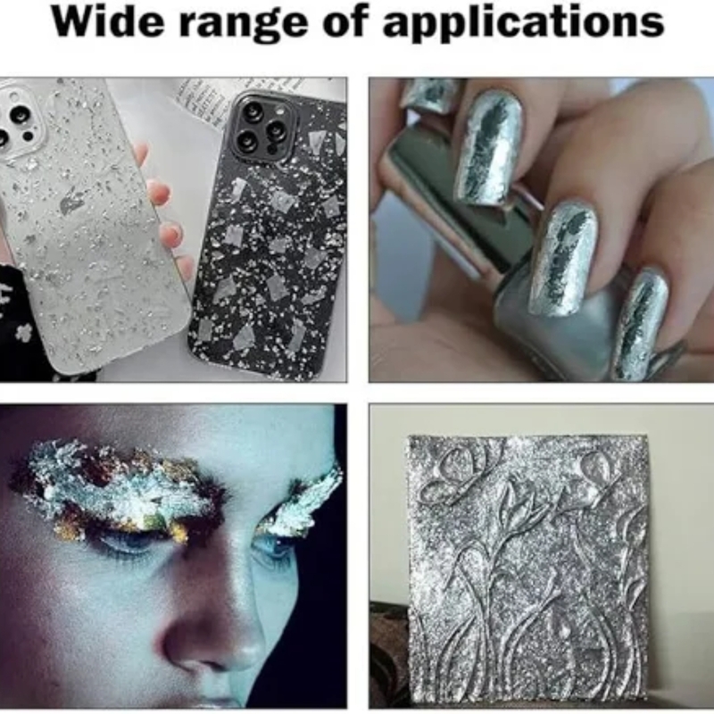 Paper Leaf Foil - Silver (10 Sheets)