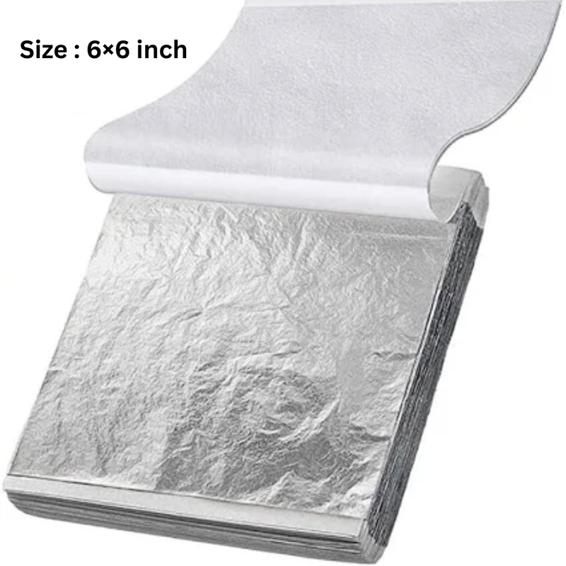 Paper Leaf Foil - Silver (10 Sheets)