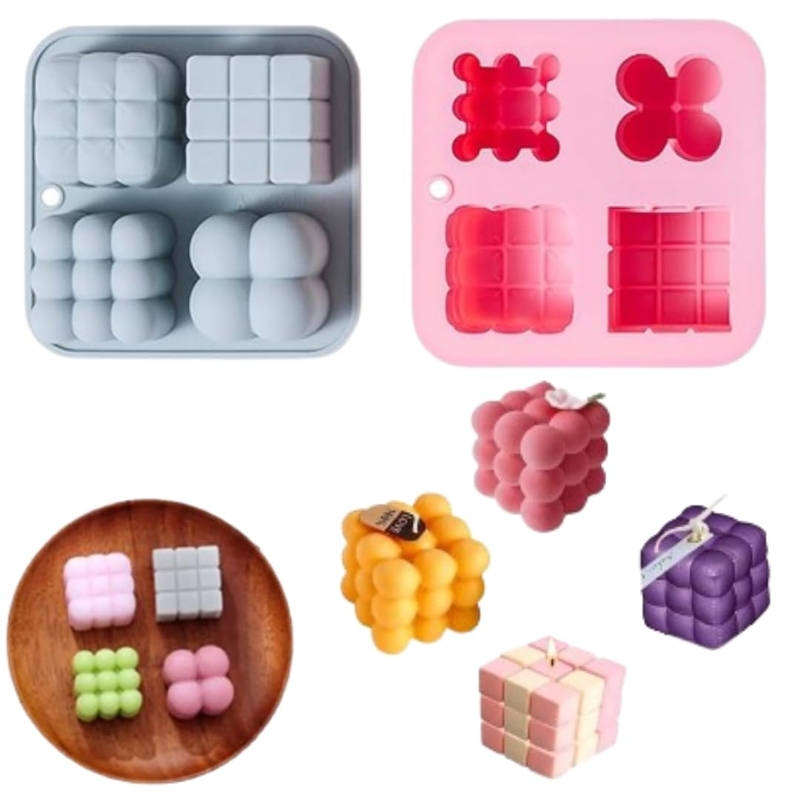 Silicon Mold CANDLE Bubble 4 Cavity