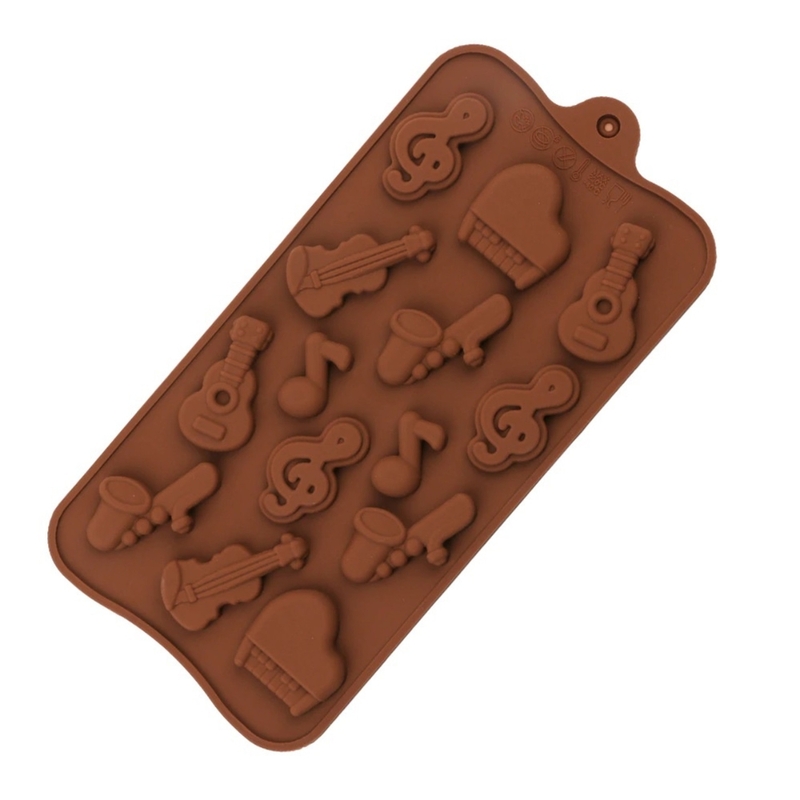 Silicon Mold Chocolate Musical Notes 14 Cavity