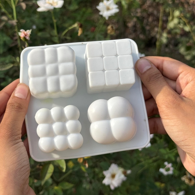 Silicon Mold CANDLE Bubble 4 Cavity