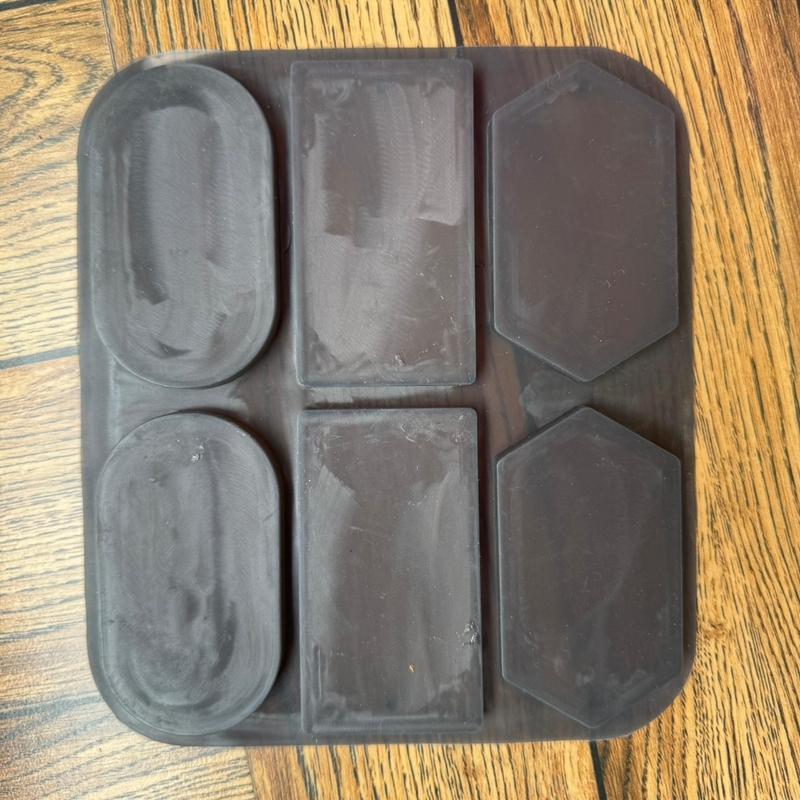 Silicon Mold Wax Sachet Hanging 6 Cavity - Rectangle, Oval, Hexagon
