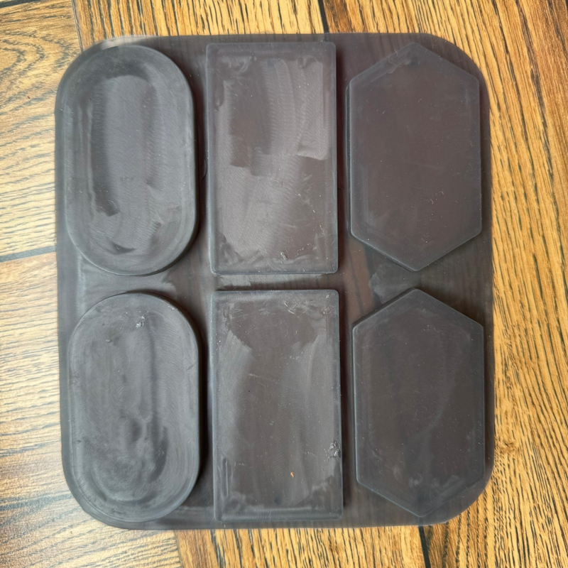 Silicon Mold Wax Sachet Hanging 6 Cavity - Rectangle, Oval, Hexagon