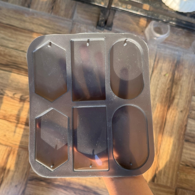 Silicon Mold Wax Sachet Hanging 6 Cavity - Rectangle, Oval, Hexagon