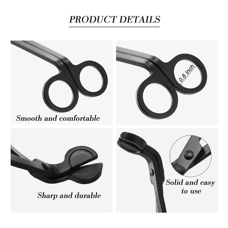 Candle Accessory - Wick Cutter (BLACK)