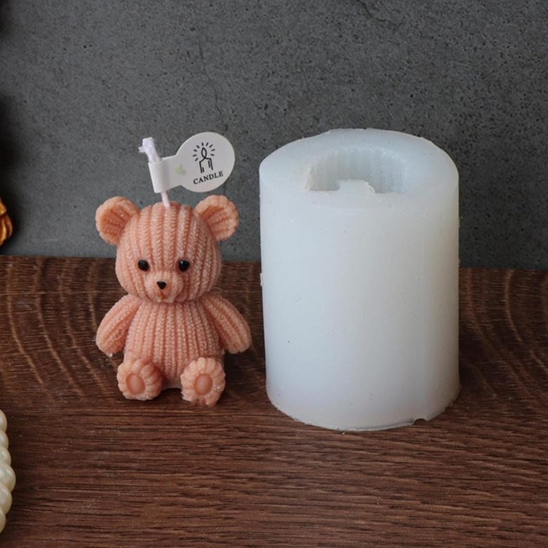Silicon Mold Candle 3D Cute Bear